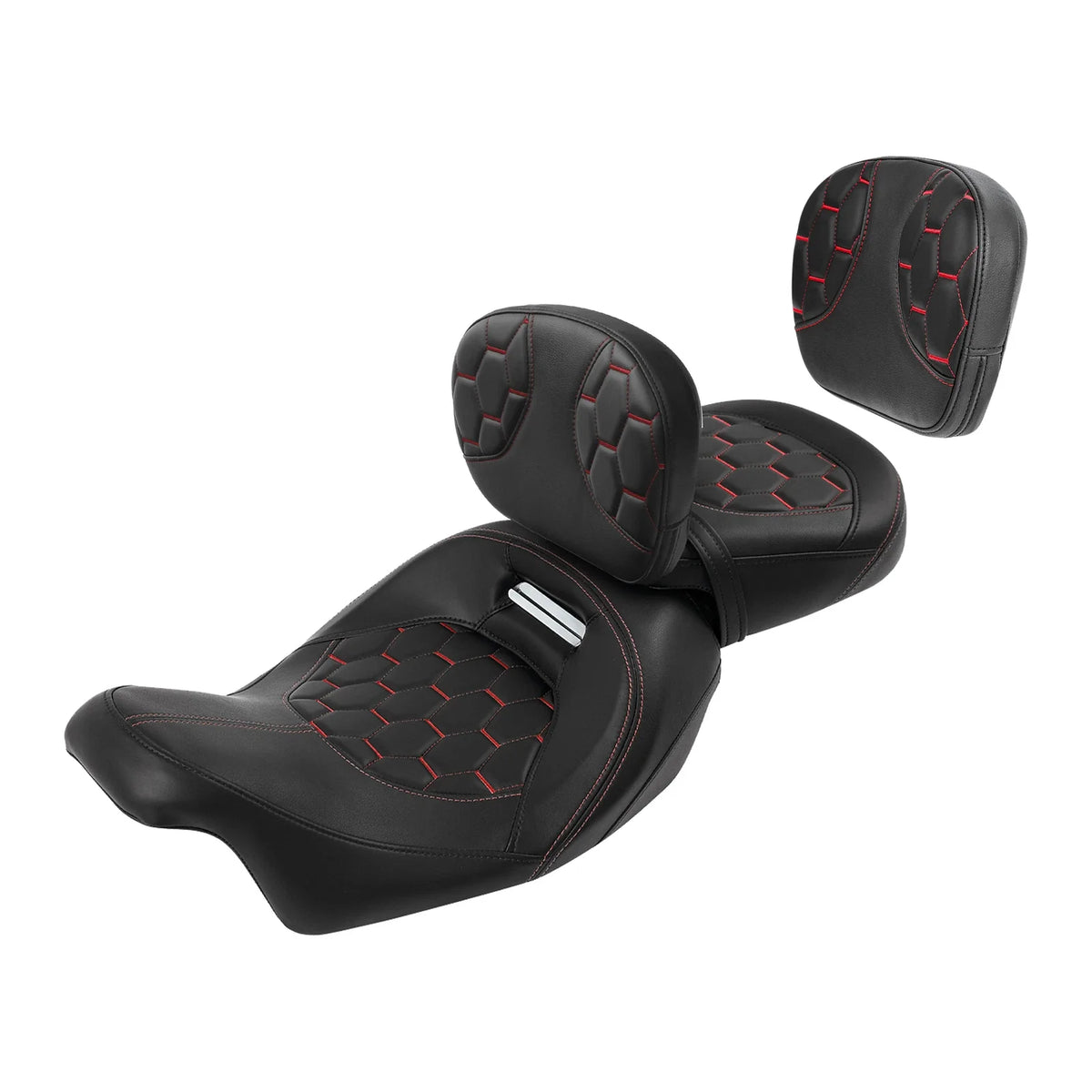 Driver & Passenger Seats with Backrest for Harley Touring 2009-2023