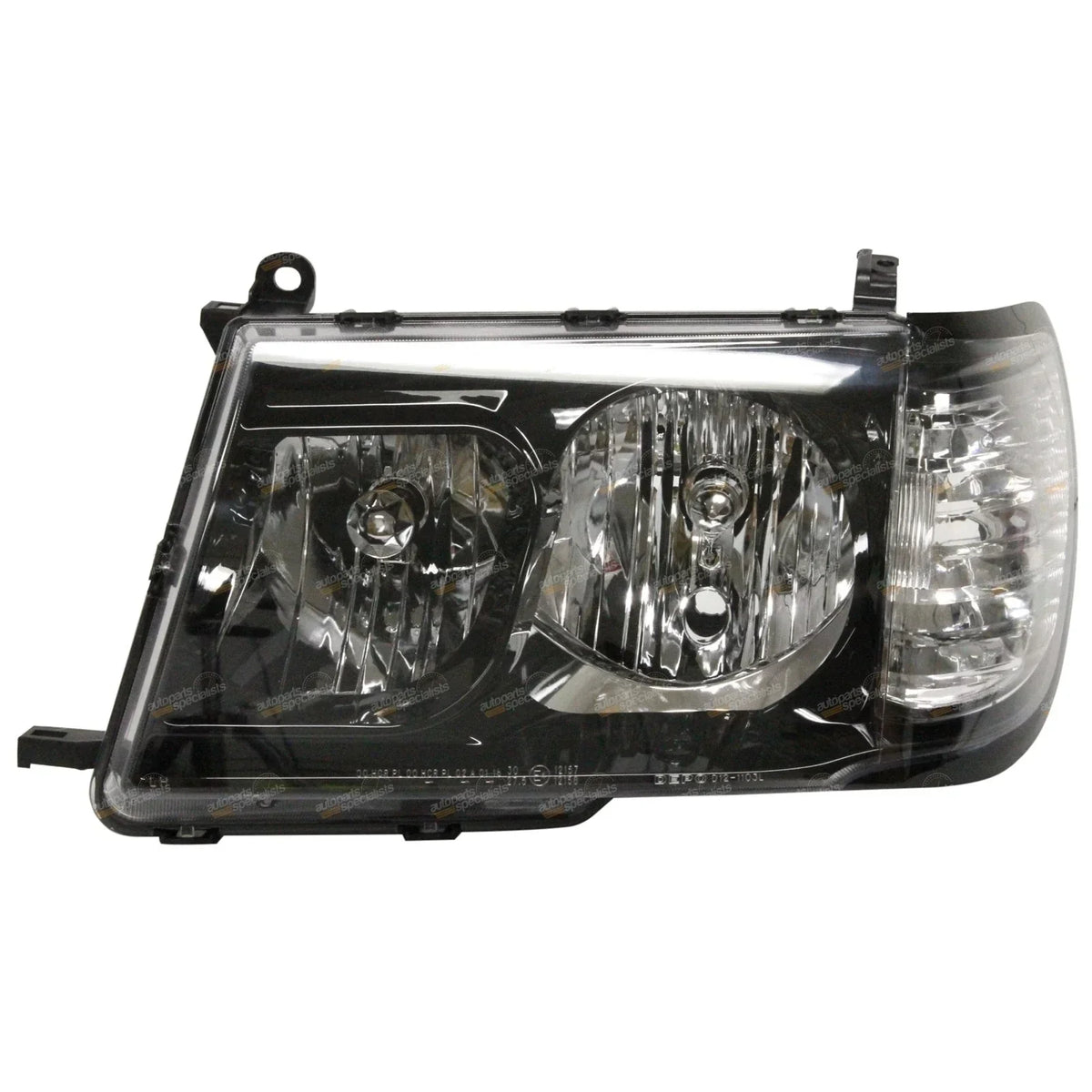 Pair of BLACK Altezza Headlights for Toyota Landcruiser 1998-2005