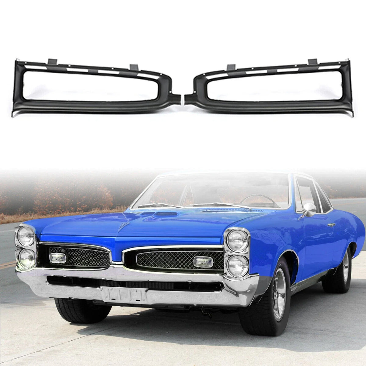 Pair of Front Grille Inserts for Pontiac GTO (1967)