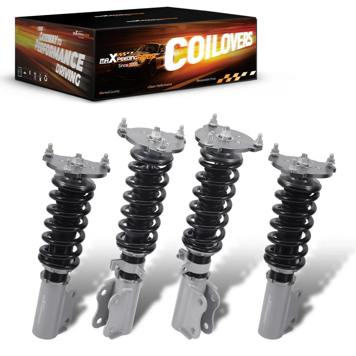 Adjustable Coilover Shocks Struts Kit for Chevrolet Impala 2006-2011
