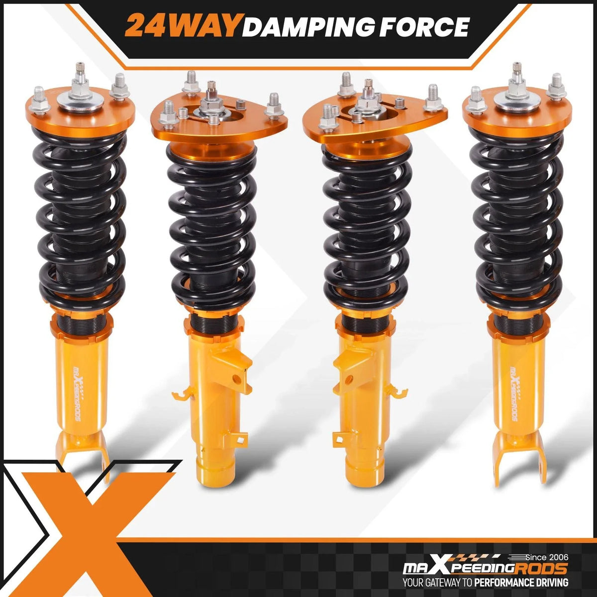 24 Way Adjustable Coilovers for Honda Accord (2013–2017)
