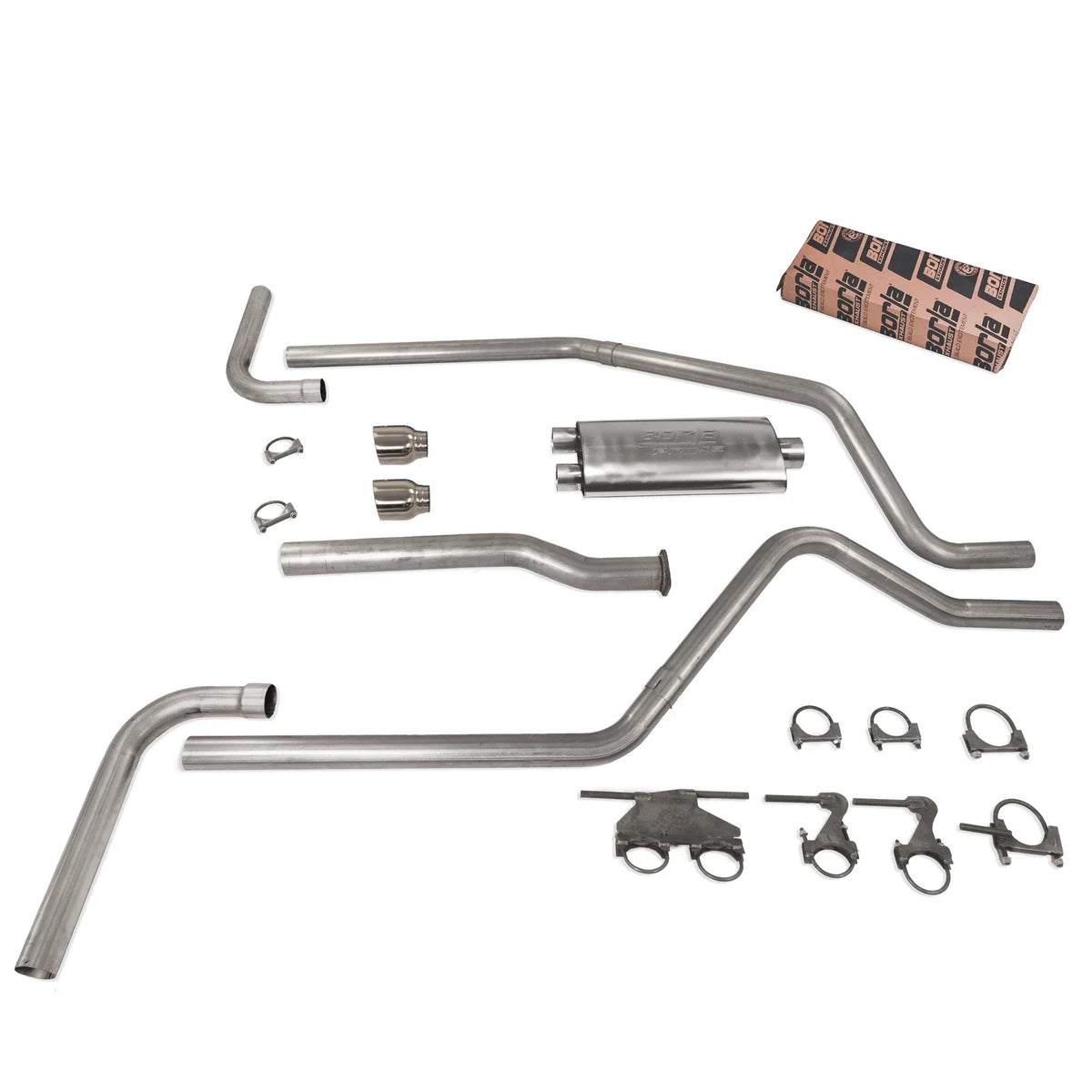 Dual Exhaust for Dodge Ram 1500 (2019–2025) 2.5" Borla Pro SS DBW T Side E