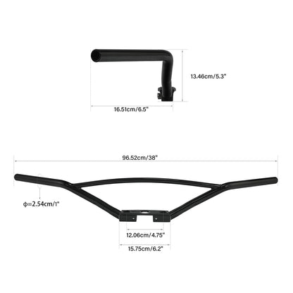 Gloss Black Speedster Handlebar for Harley EL (1936–1940) FL (1941–1945) WL (1936–1952)