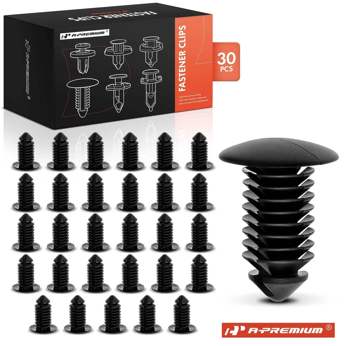 30Pcs 9.5mm Nylon Trim Panel Retainer Clip for Ford Explorer (1993–2016)