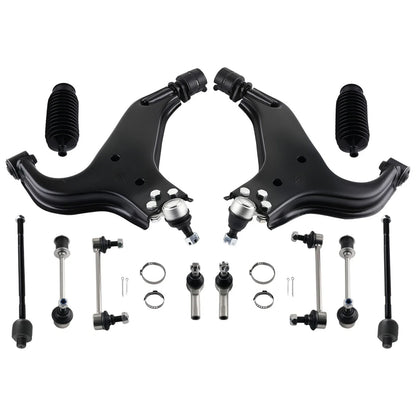 14x Front Lower Suspension Kit for Nissan Pathfinder Infiniti QX4 (1996–2004)