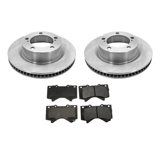 Brake Kit Front 340mm Disc Rotors Pads for Toyota Land Cruiser Lexus LX