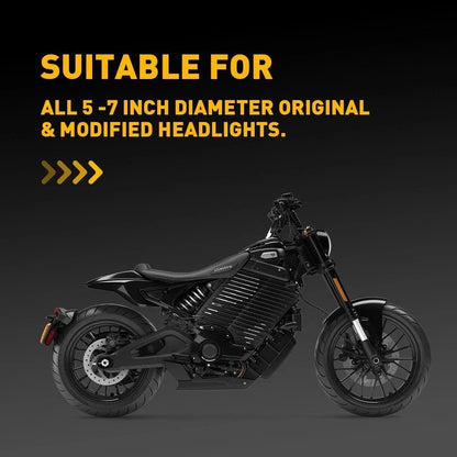 5-7" Smoke Headlight Windscreen for Universal Motorcycle