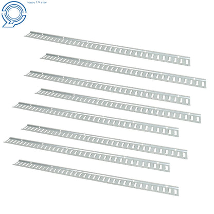 Galvanized Steel E Track Tie Down Rails - 8 Pack for Trucks