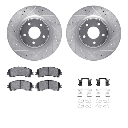 Brake Disc and Pad Kits - Set of 2 for Nissan Z
