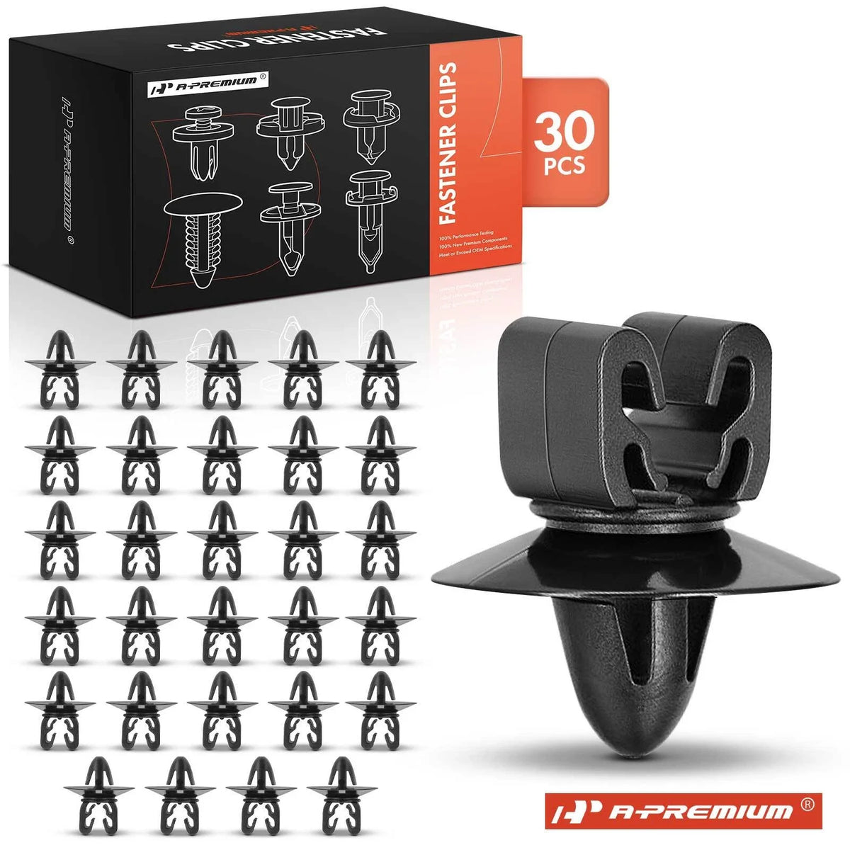30Pcs 8mm Nylon Hood Release Cable Retainer for Chevy