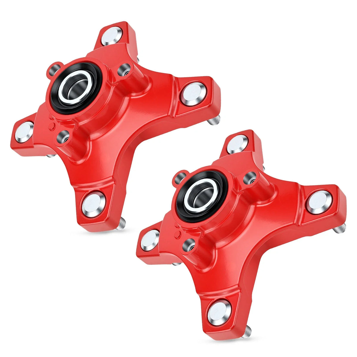 Set of 2 Front Left & Right Wheel Hubs Red 44615-HN6-A20 for Honda TRX250X (2009–2020)