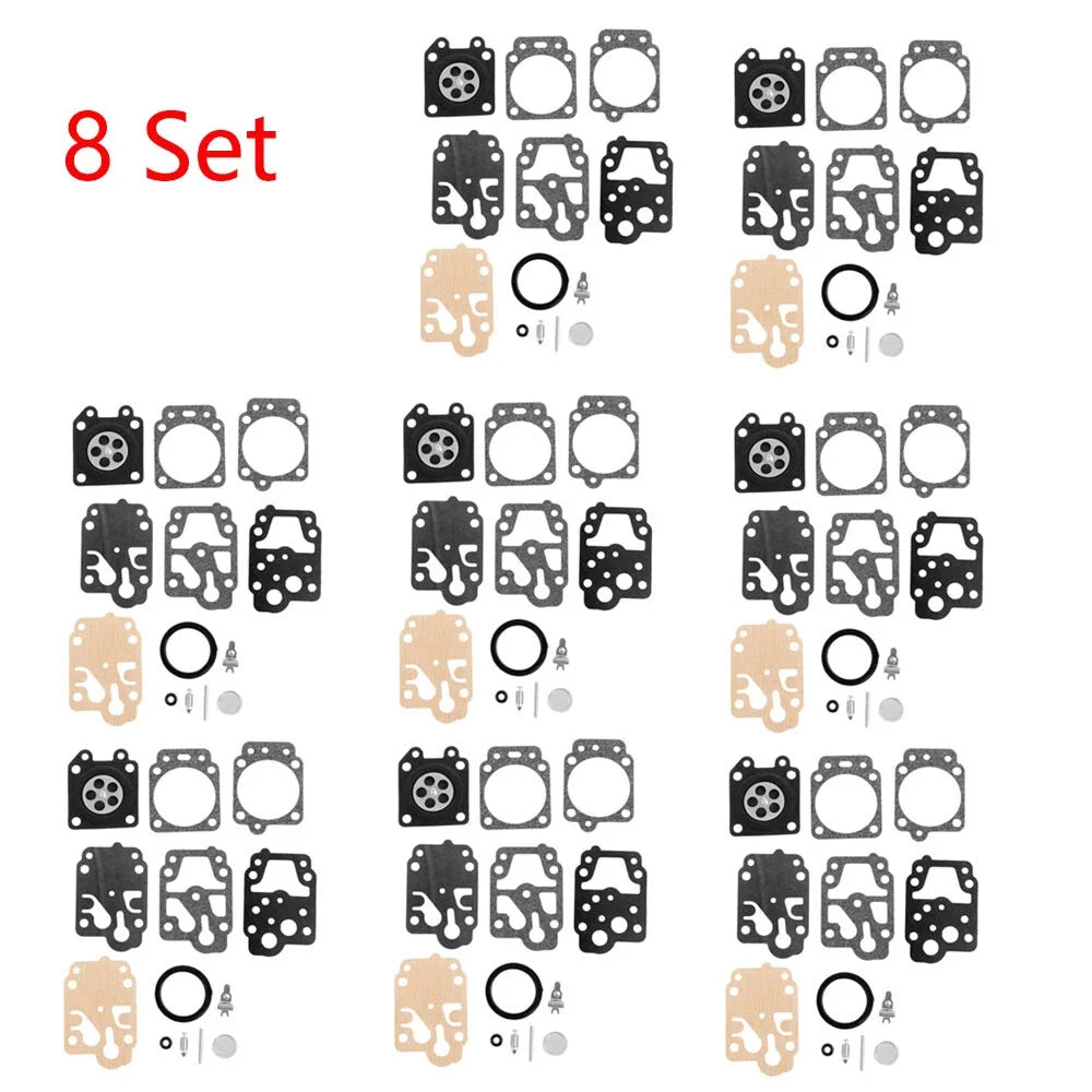 Set of 8 Carburetor Gasket Kit for Honda GX25 GX35 (WALBRO K20-WYJ K10-WYB)