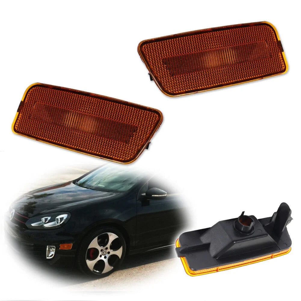 Amber Front Bumper Side Marker Light for VW MK6 Golf GTI (2010–2014)