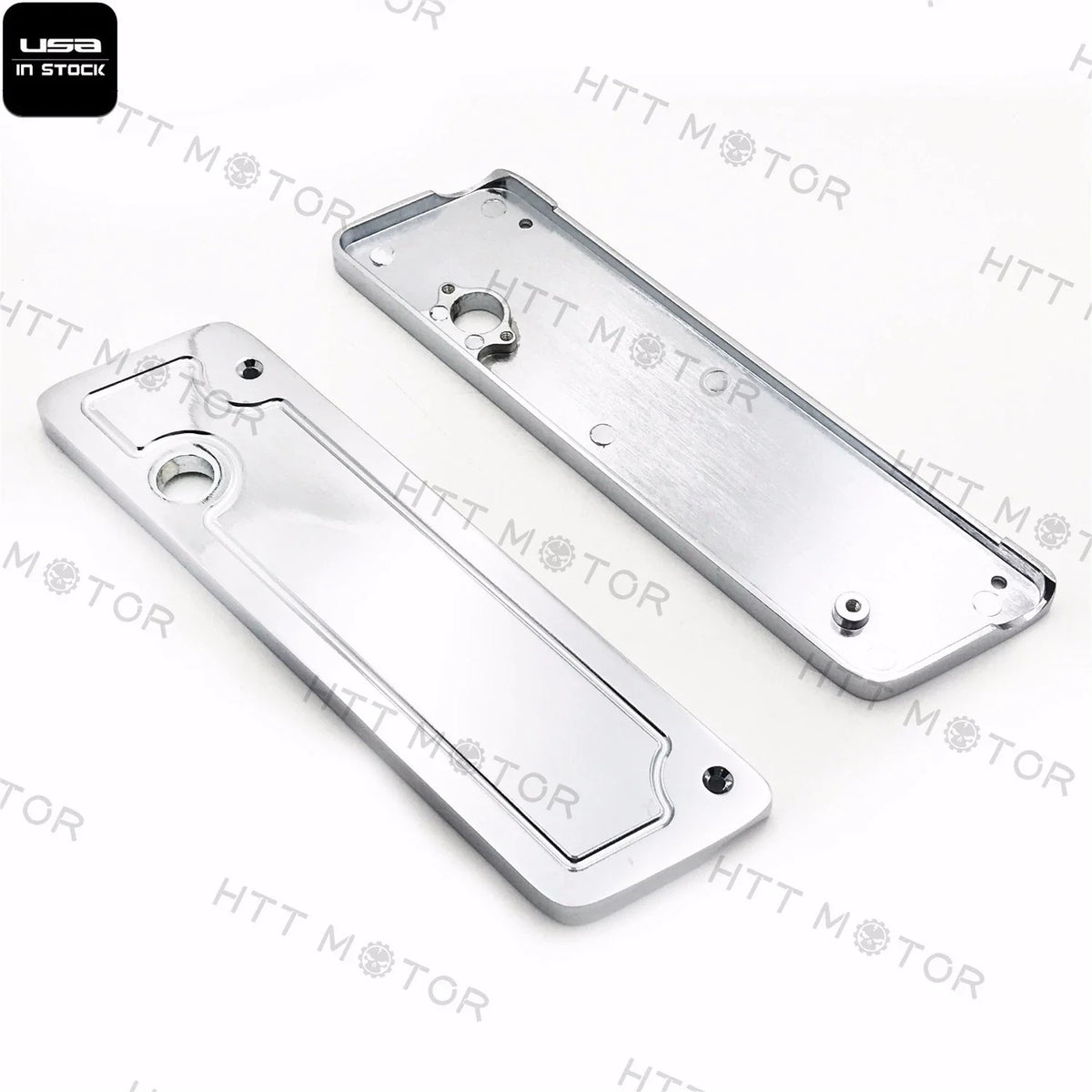 Chrome Saddlebag Latch Cover Set for Harley Hard Touring 2014-2023