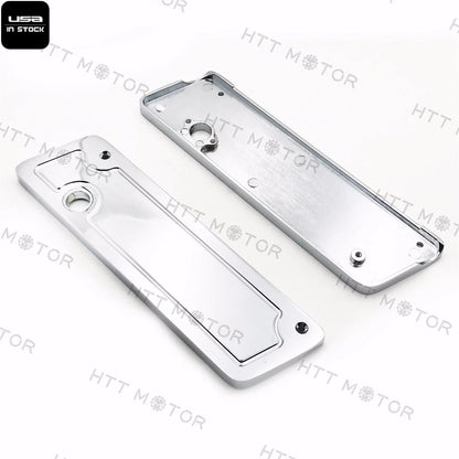 Chrome Saddlebag Latch Cover Set for Harley Hard Touring 2014-2023
