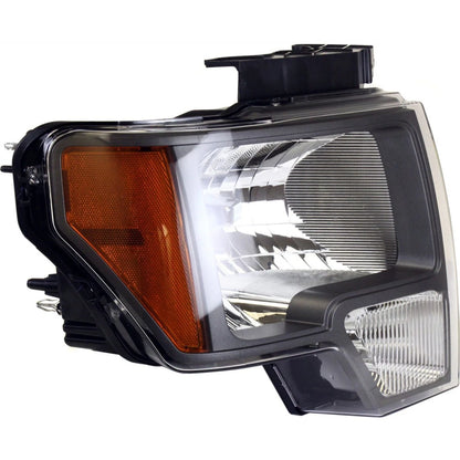 Headlight for Ford F-150 (2010) Left Gray Housing CAPA