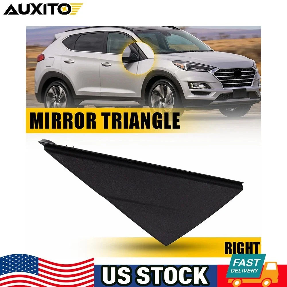 Right Side Mirror Corner Molding Fender Trim Black for Hyundai Tucson (2016–2020)