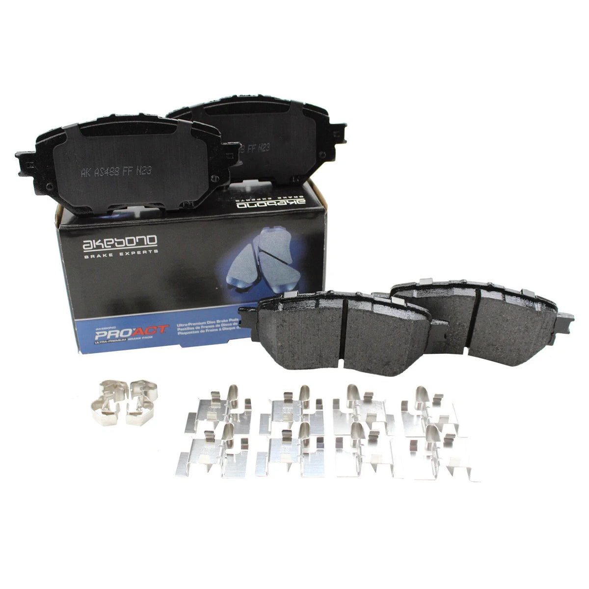 Front Brake Pad Set - Akebono ProACT for 2014–2019 Mazda 3 Sport