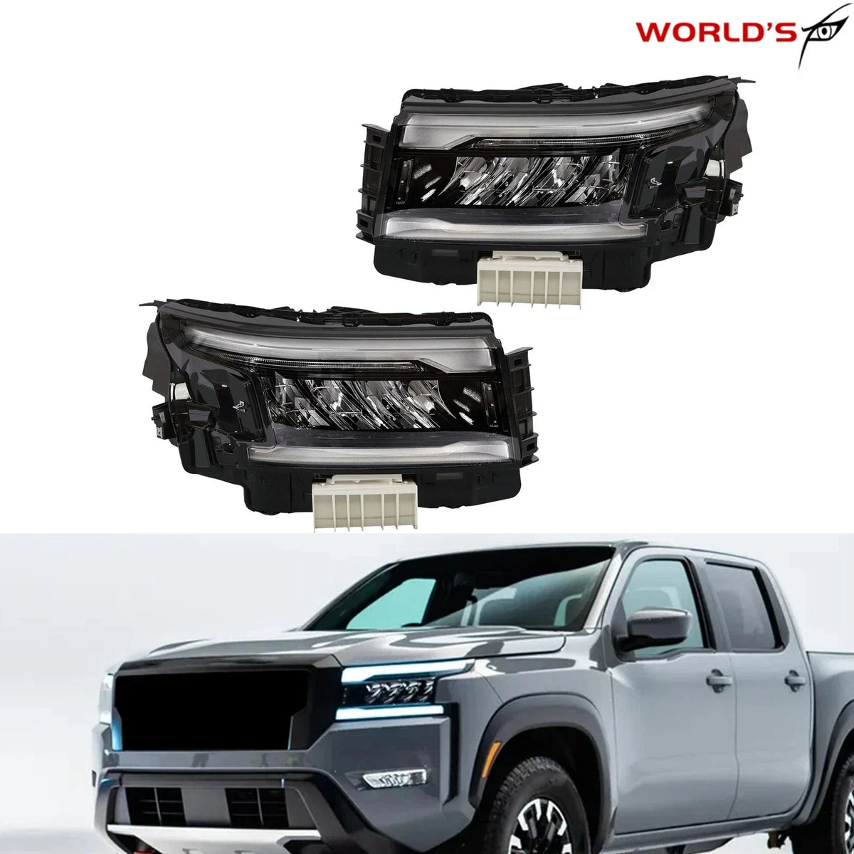 Set of 2 LED Headlights for Nissan Frontier (2022–2024)