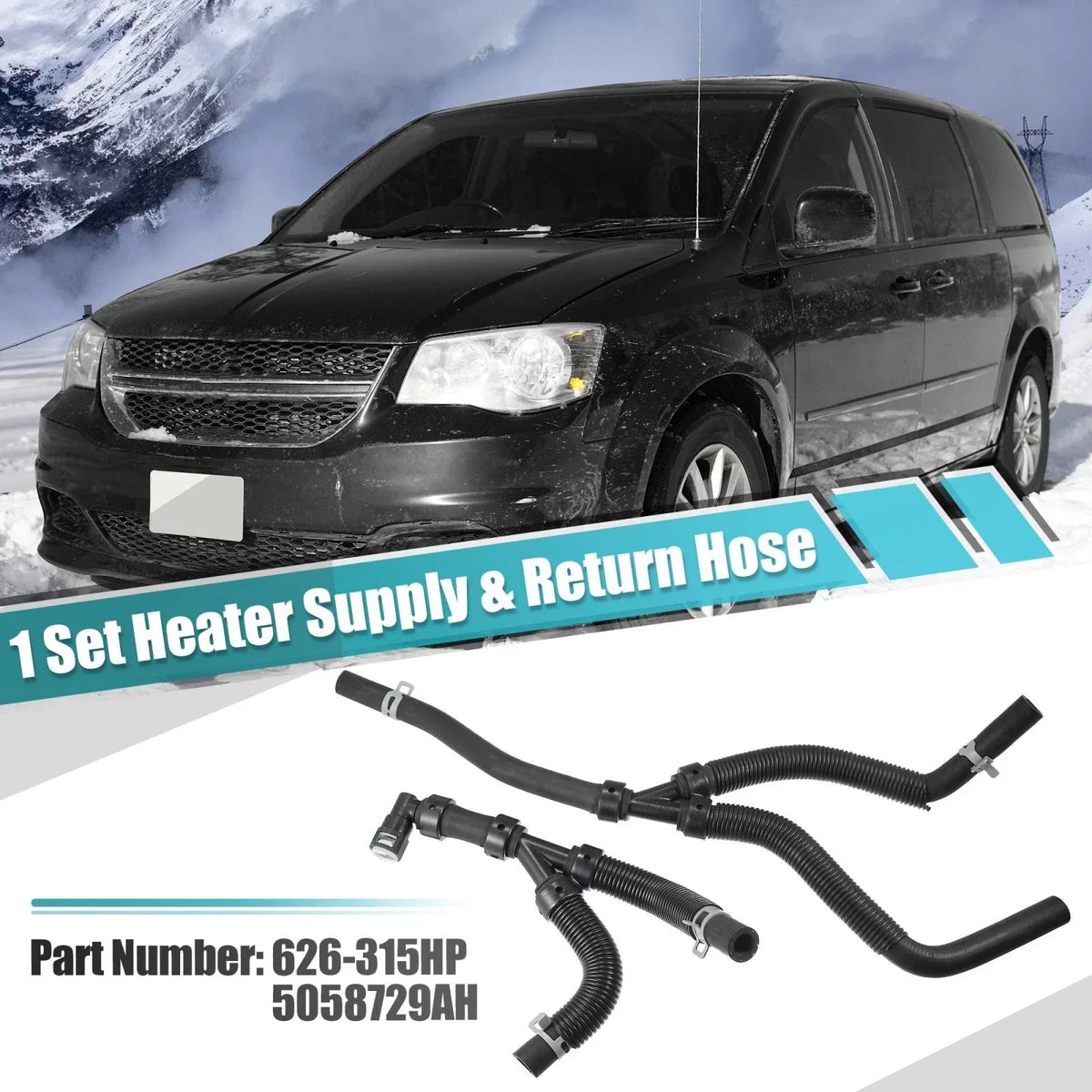 Heater Hose Return for Chrysler Dodge Ram 2002-2023