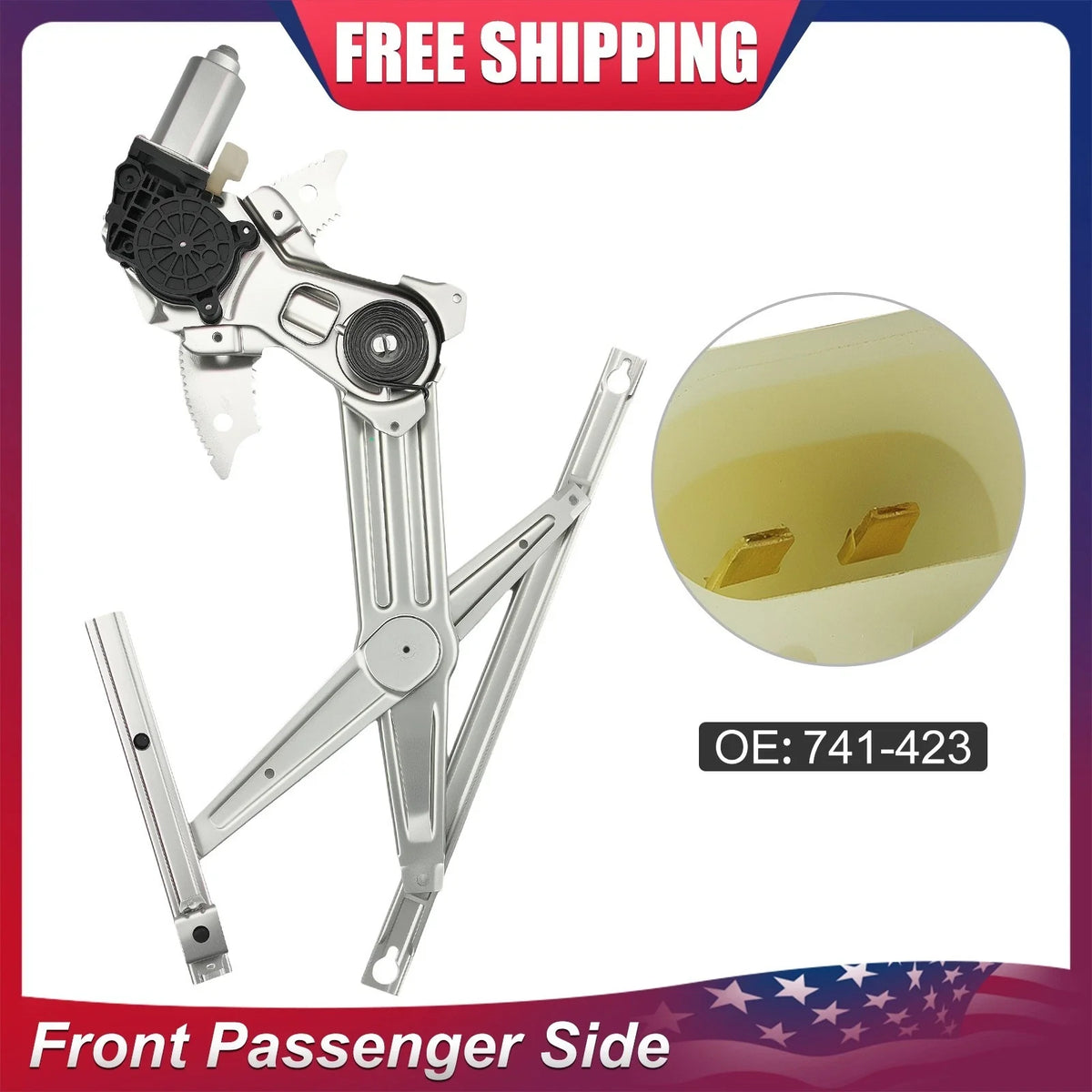 Window Regulator & Motor for 2002-2010 Dodge Ram 1500 2500 3500