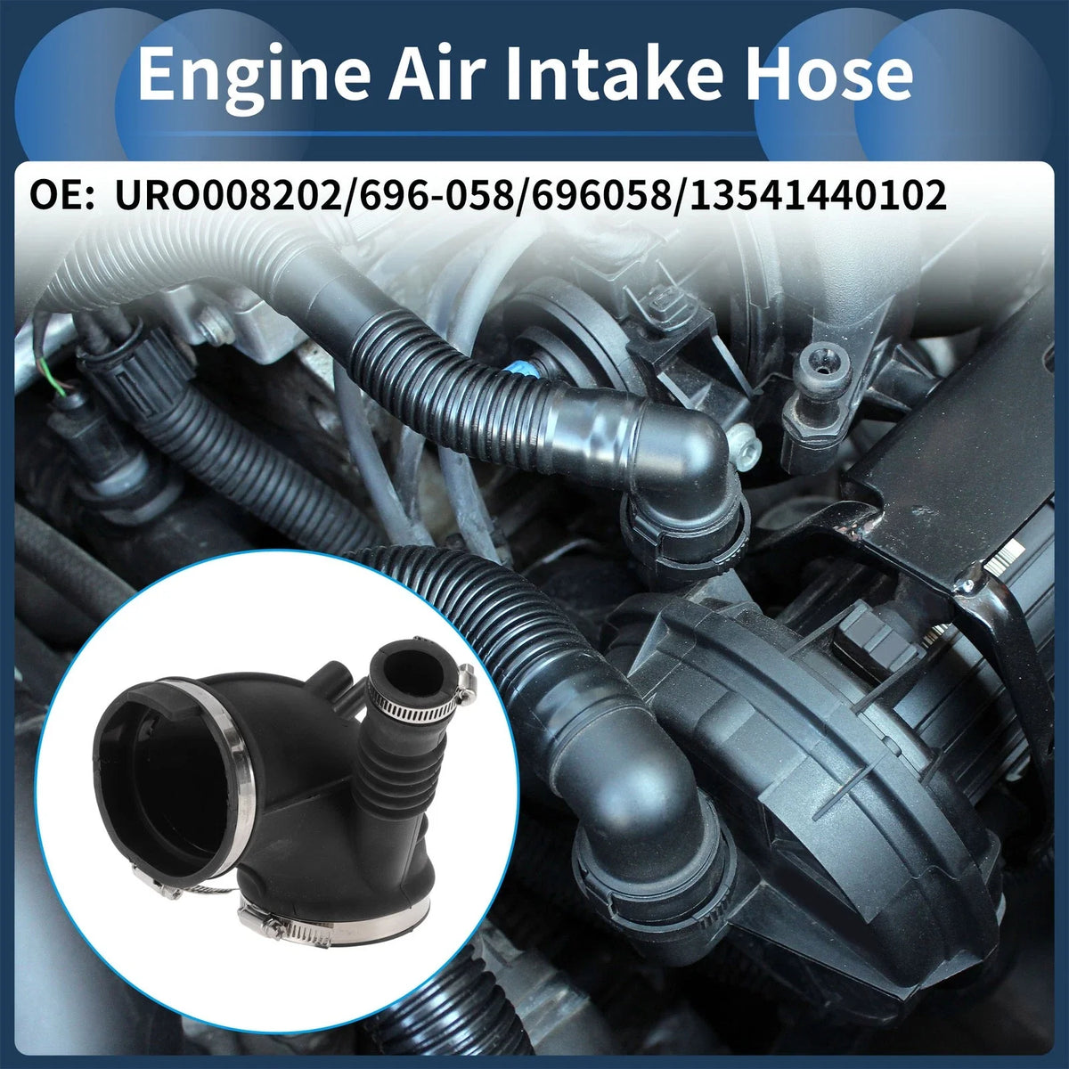 Engine Air Intake Hose for BMW X5 (2001–2006) No. 13541440102 Rubber