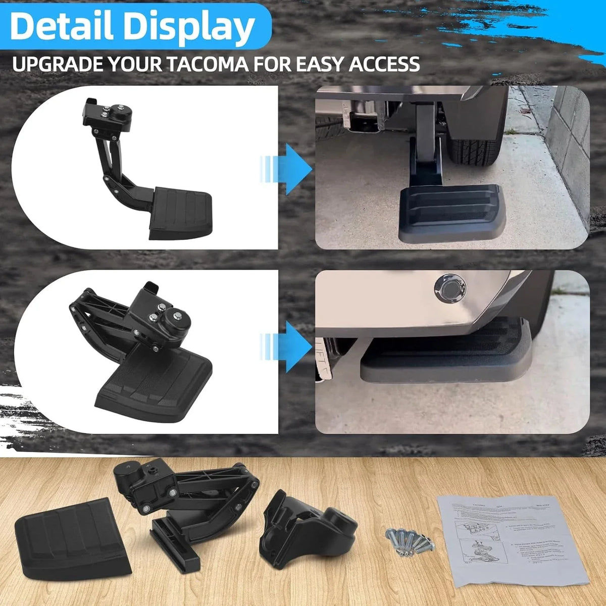 PT392-35920 Rear Bed Step for 2024-2025 Toyota Tacoma