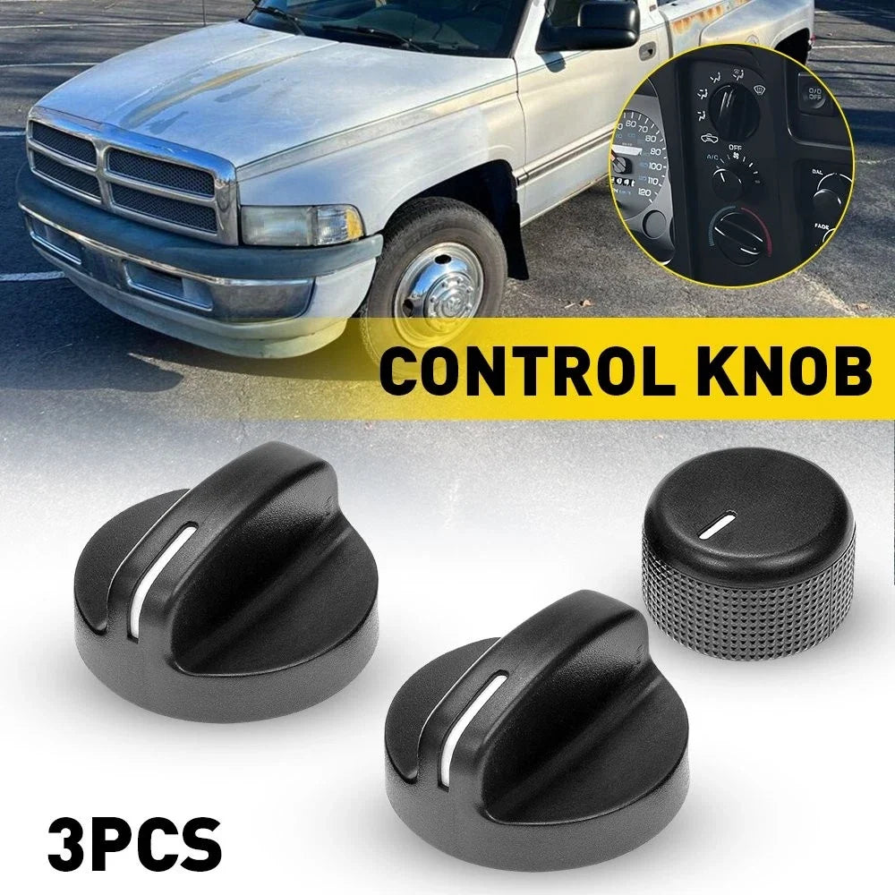 4-Piece Set of A/C Heater Control Knobs for Dodge Ram 1500 2500 1994-1997