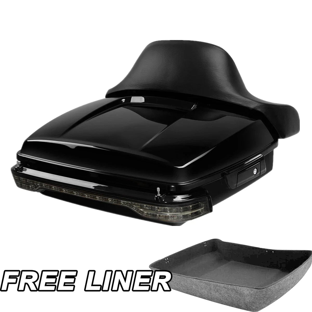 Chopped Trunk Pad Tail Light Mount for Harley Touring FLHT (2014–2025)