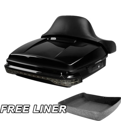 Chopped Trunk Pad Tail Light Mount for Harley Touring FLHT (2014–2025)