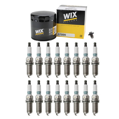 Wix Engine Oil Filter & Denso 16 Iridium Spark Plugs for 2015-2023