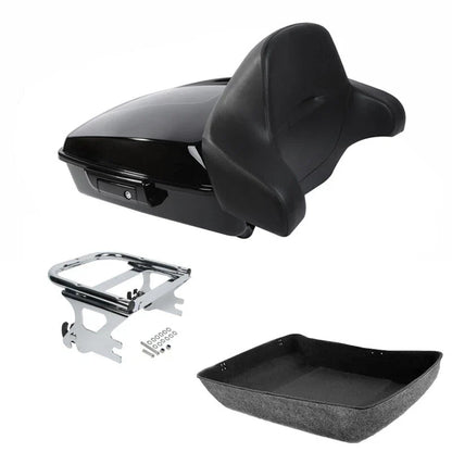 Chopped Trunk Backrest Mount Rack for Harley Touring 1997–2008