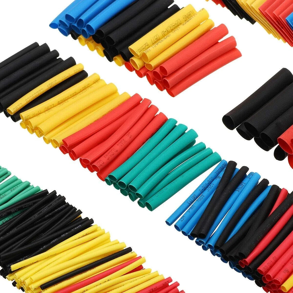 Set of 164 Heat Shrink Tubing Kit Assorted Polyolefin Insulation Sleeving