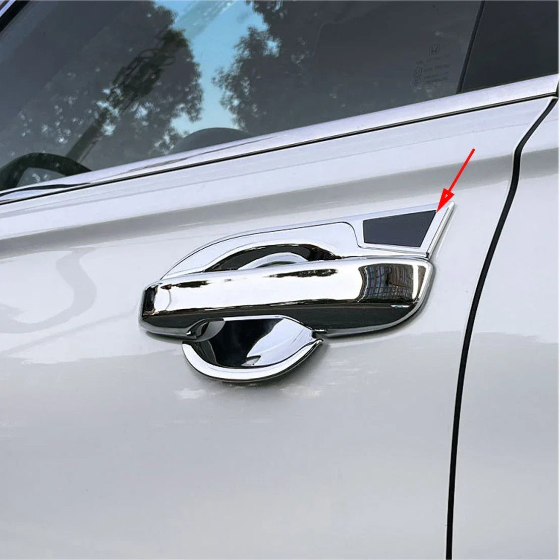 Silver Door Handle Cover Frame for Honda CR-V 2023-2024