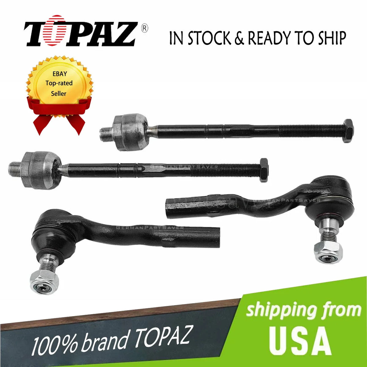 Set of 4 Tie Rod Ball Joints for Mercedes
