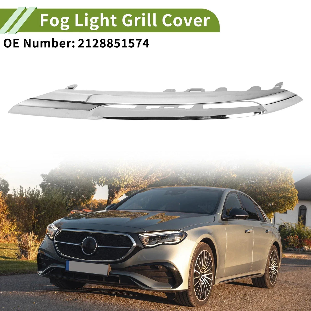 Fog Light Grill Front Left for Mercedes-Benz E-Class (2009-2012)