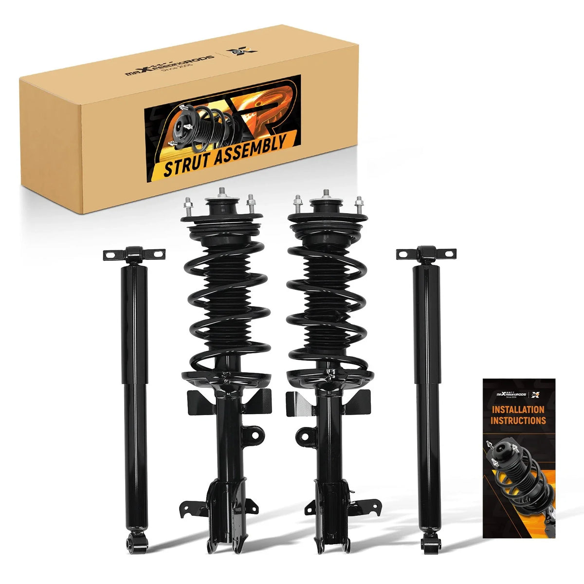 4X Shocks Struts & Coil Spring Assembly for Honda Odyssey (2011–2012)