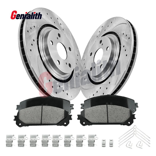 Front Disc Rotors & Brake Pads for Toyota Highlander (2008–2019) Sienna (2011–2020)