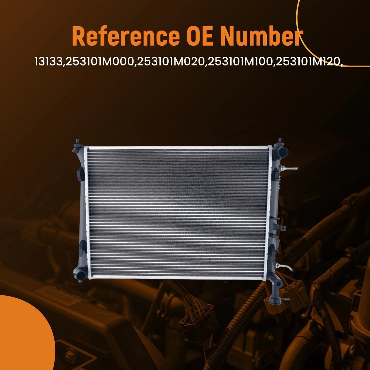 Aluminum Engine Radiator for Kia Forte Koup (2010–2013) 253101M020 13133