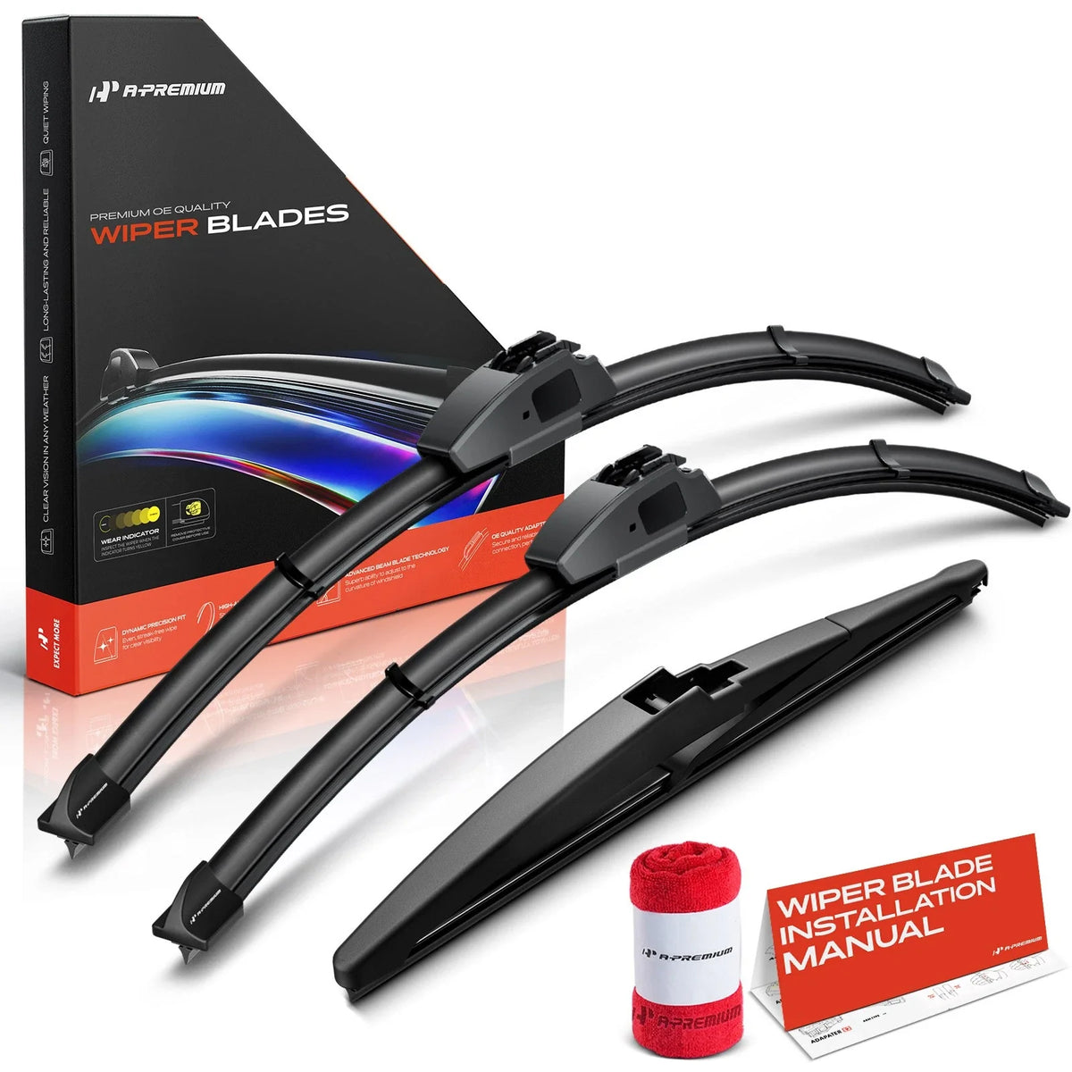 Set of 3 Windshield Wiper Blades for Buick Envision (2021–2024)