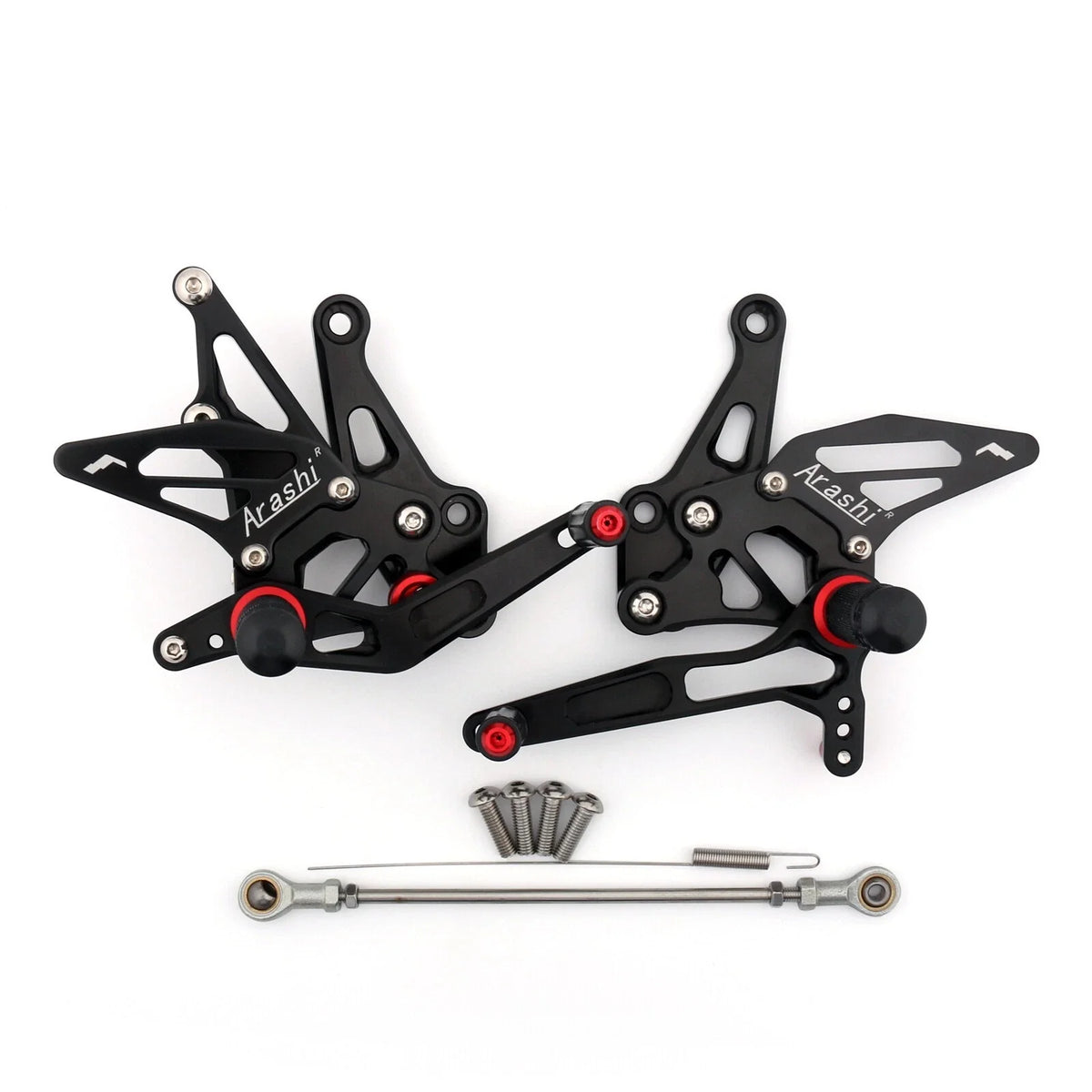 CNC Adjustable Rearsets for Kawasaki Ninja Z1000 (2017) - Black