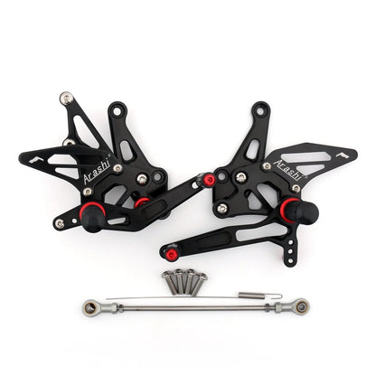 CNC Adjustable Rearsets for Kawasaki Ninja Z1000 (2017) - Black