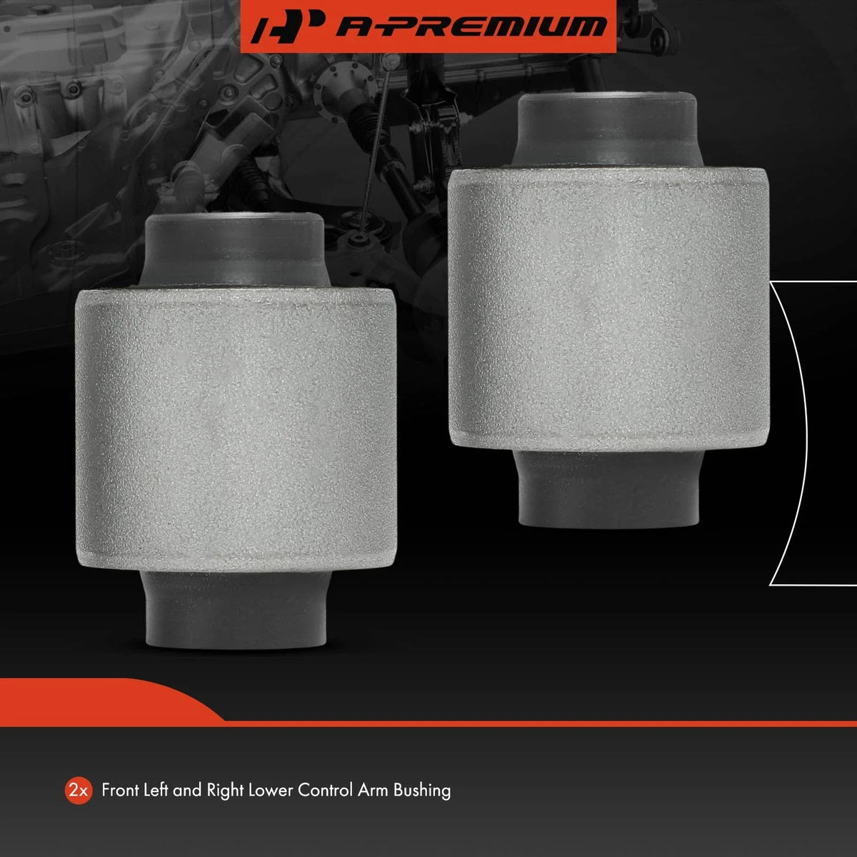 Front Lower Control Arm Bushing Set - 2 Pieces for Honda Civic 1992-2000
