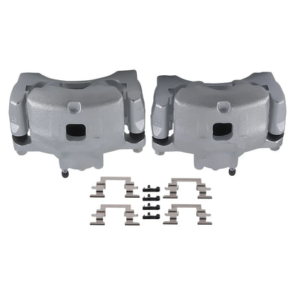 Pair Front Brake Calipers w/Bracket for Chrysler 200, Sebring, Dodge Avenger (2007–2014)