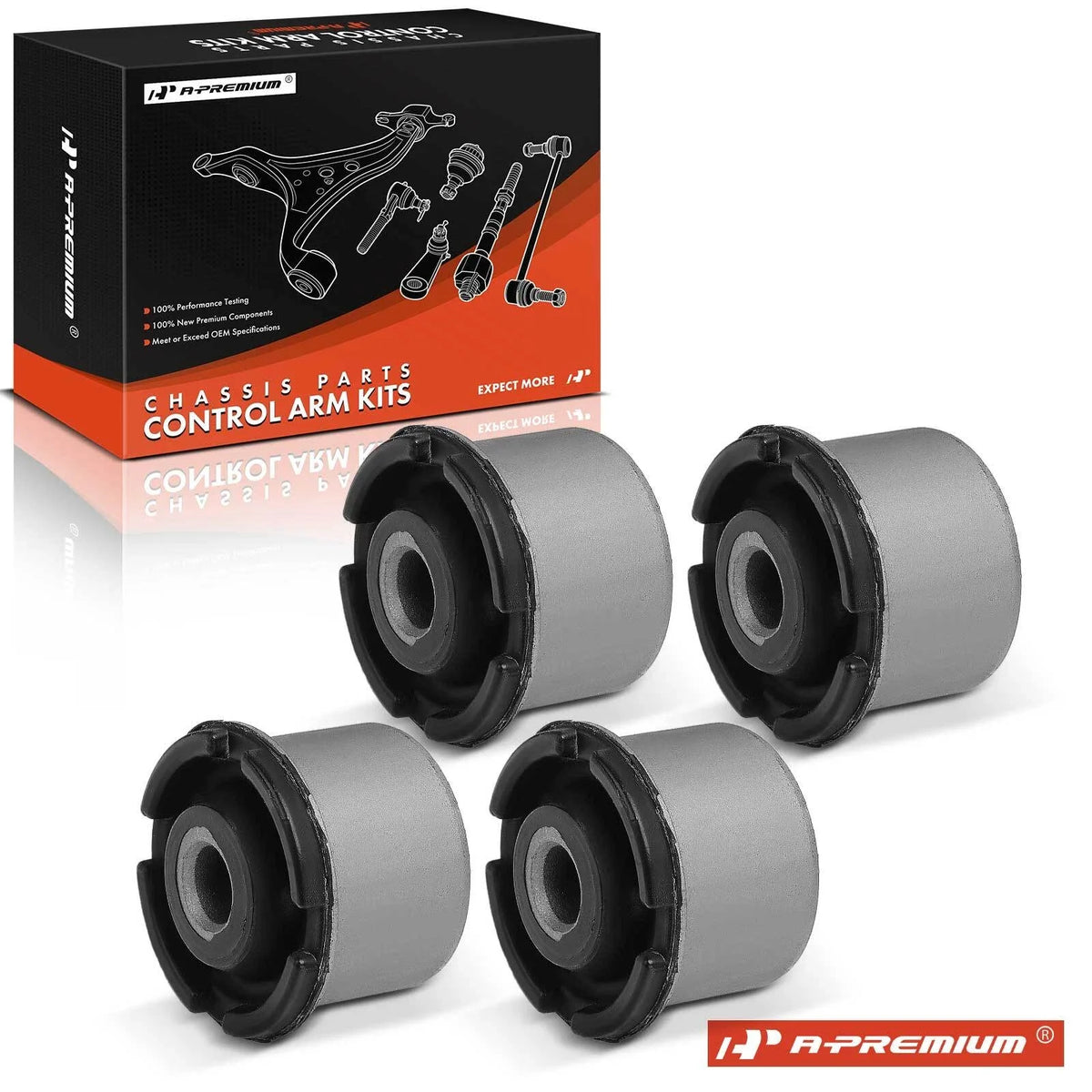 Set of 4 Front Upper Control Arms & Bushings for Ford Explorer (2006–2010)
