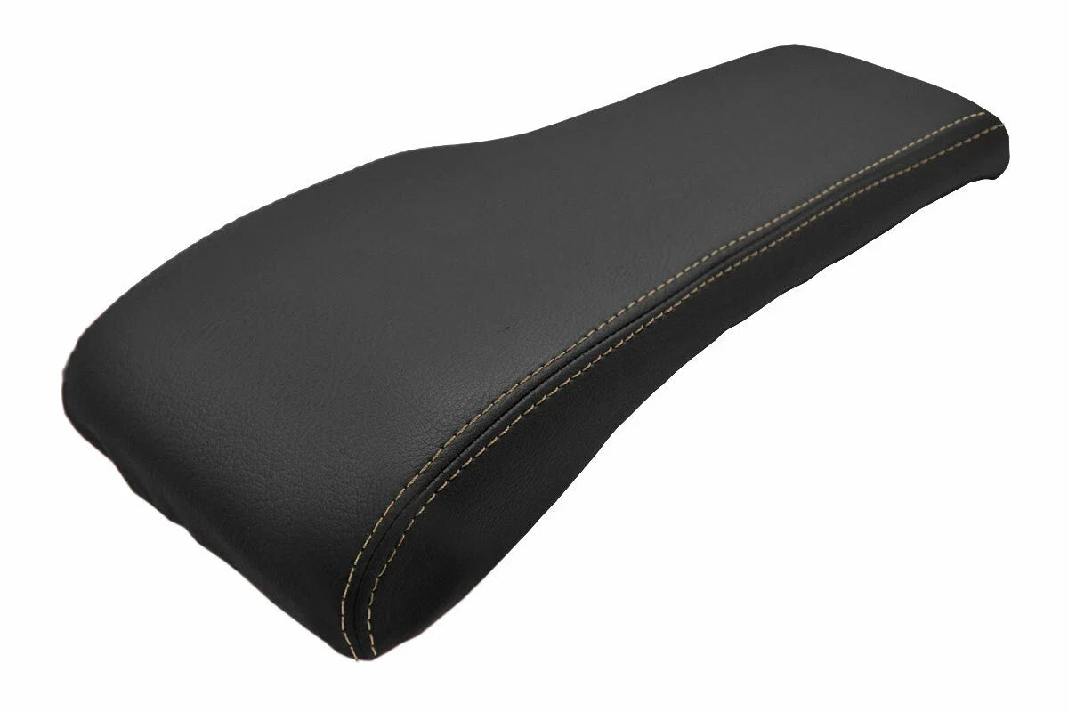 Console Lid Cover for Toyota Tacoma (2001–2004) Beige Leather Stitch
