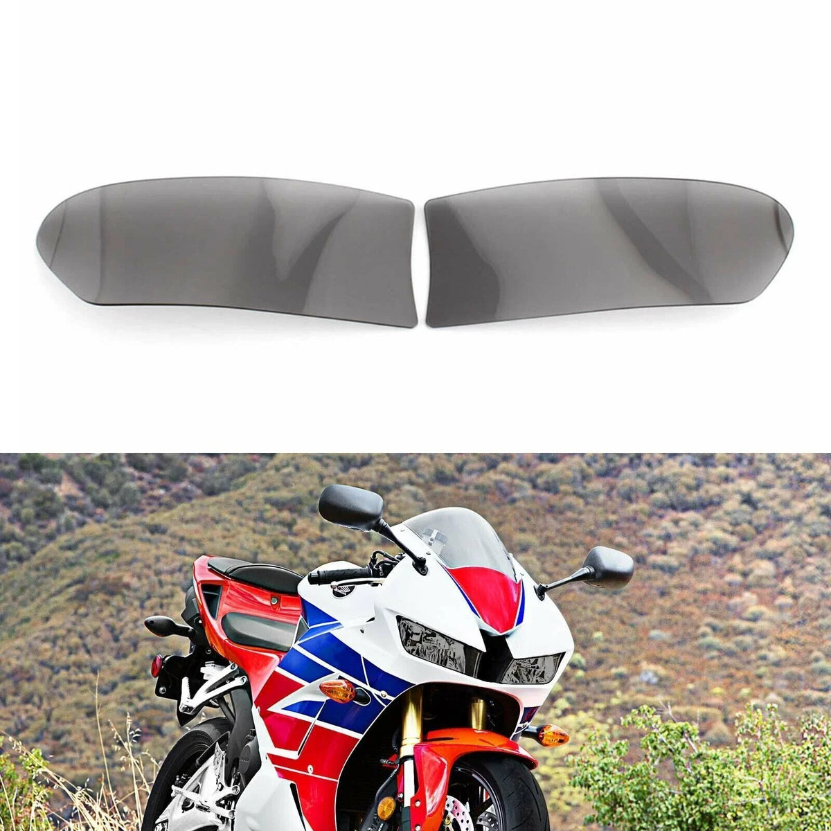 Headlight Lens Protection Cover Smoke for Honda CBR 600RR 2013-2018