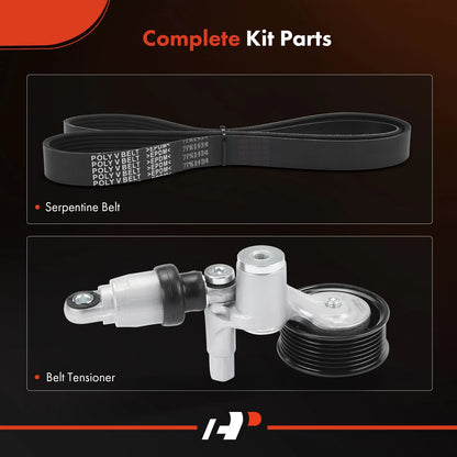 2X Serpentine Belt Kit for Honda CR-V 2015-2016