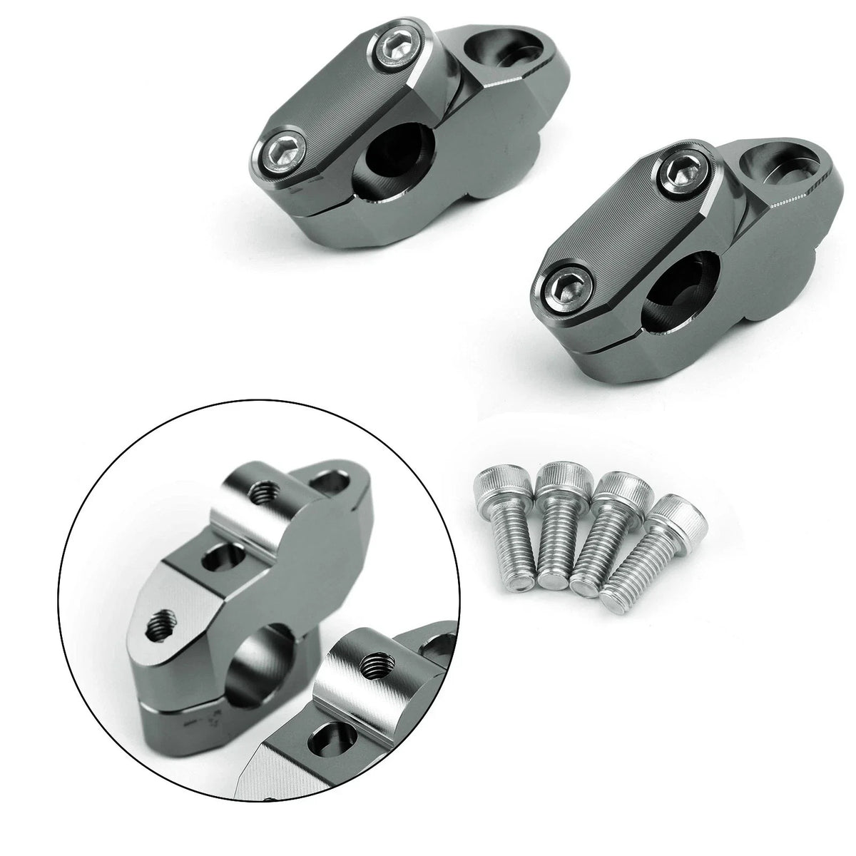 Handlebar Risers 1" Rise 7/8" for Quad Motorcycle ATV