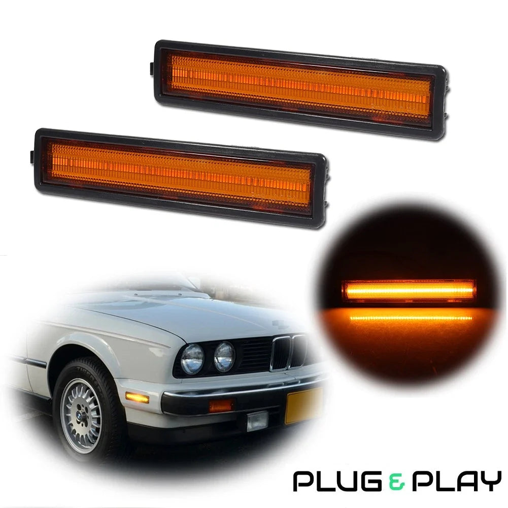 Front LED Side Marker Light for BMW E30, E34, E32